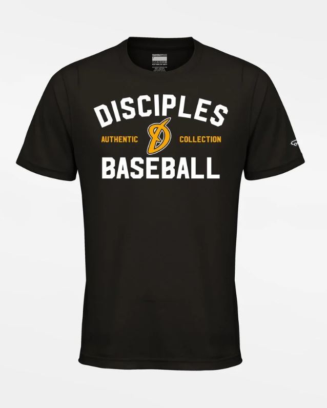 BASIC FUNCTIONAL T-SHIRT "München Haar Disciples", SCHWARZ - mittiges Logo